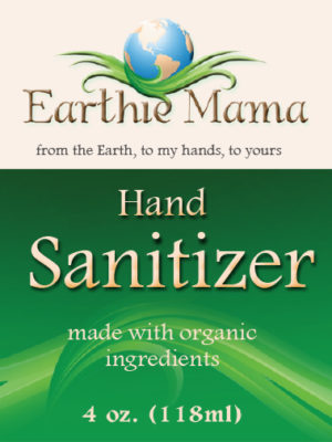 Earthie Mama Hand Sanitizer Label